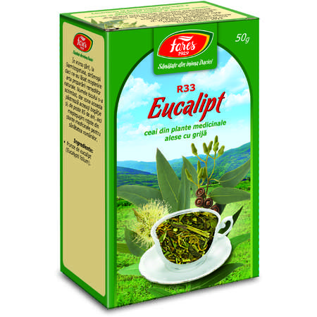 Ceai Fares Frunze de Eucalipt, punga 50 grame