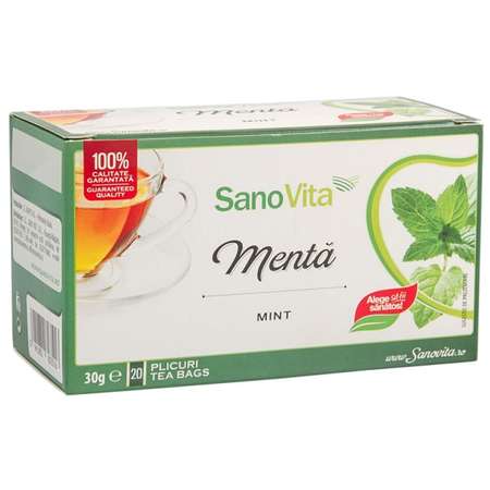 Ceai Sanovita Menta 20 plicuri x 1.5 grame