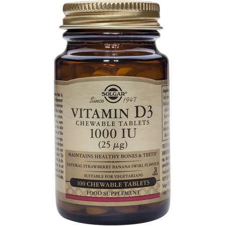 Vitamin D-3, 1000iu, Solgar 100 Tablete
