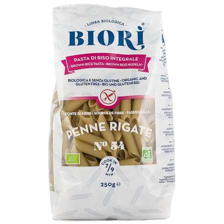 Penne Rigate Bio Molino Andriani Biori din faina de orez integral 250 grame