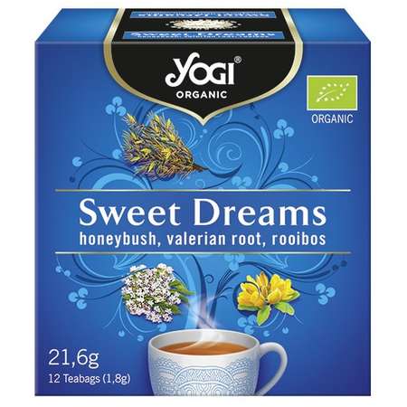 Ceai Bio Yogi Tea Vise Placute cu honeybush, radacina de valeriana si rooibos 12 plicuri 21.6 grame