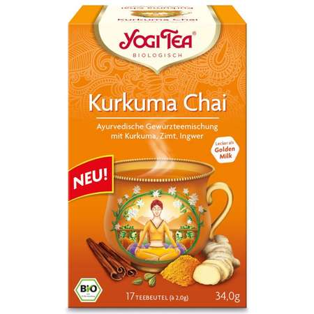Ceai Bio Yogi Tea Turmeric (Curcuma) 17 pliculete 34 grame