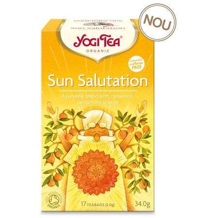 Ceai Bio Yogi Tea Salutul Soarelui 17 pliculete 34 grame