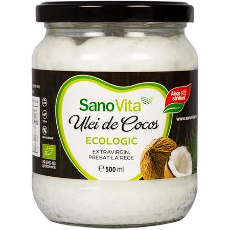 Eco Ulei de Cocos Extravirgin Sanovita 500 ml