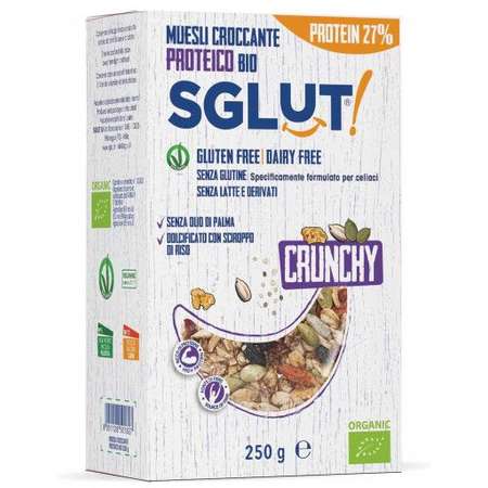 Eco Musli Crocant Proteic fara Gluten (fara lapte, fara ulei de palmier, vegan) SGLUT 250 grame