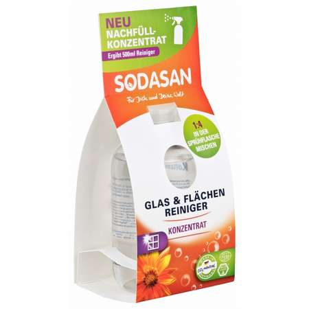 Solutie bio de curatare a geamurilor concentrata SODASAN 100 ml