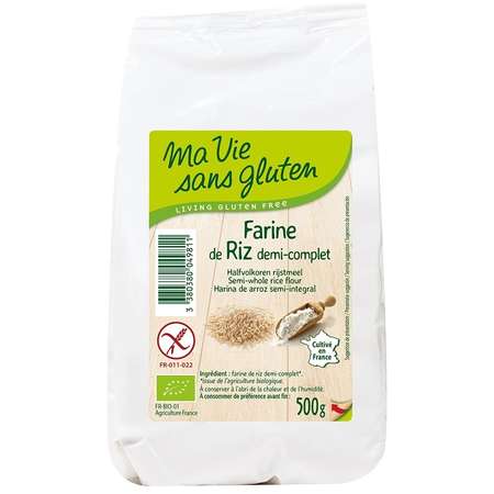 Faina de orez semiintegral Ma vie sans Gluten Fara gluten 500 grame