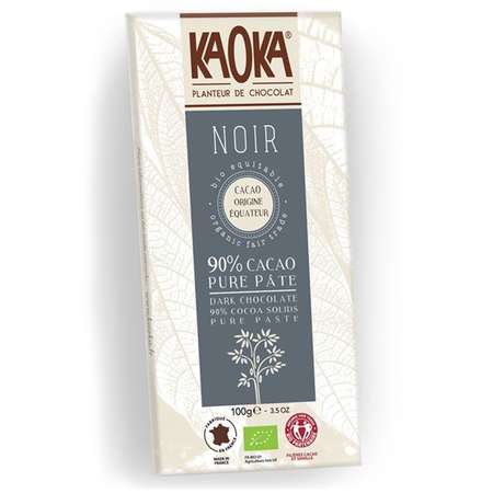 Ciocolata neagra 90% Ecuador Kaoka 100 grame