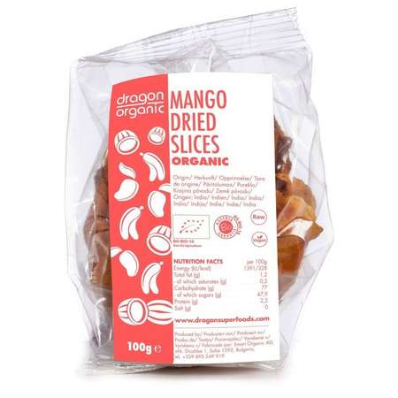 Mango uscat felii eco Dragon Superfoods 100 grame