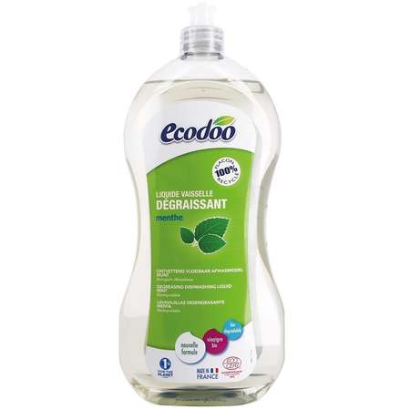 Detergent Bio vase ultradegresant cu otet si menta Ecodoo 1 litru