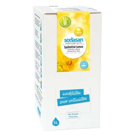 Detergent Vase Lichid Bio Lamaie SODASAN 5 l