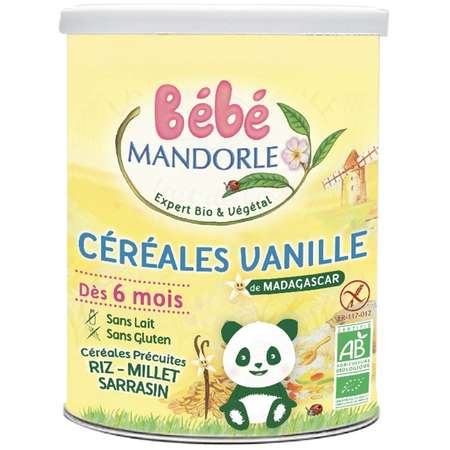 Cereale cu Vanilie pentru Bebeluși Bébé MANDORLE de la 6 luni 400 grame