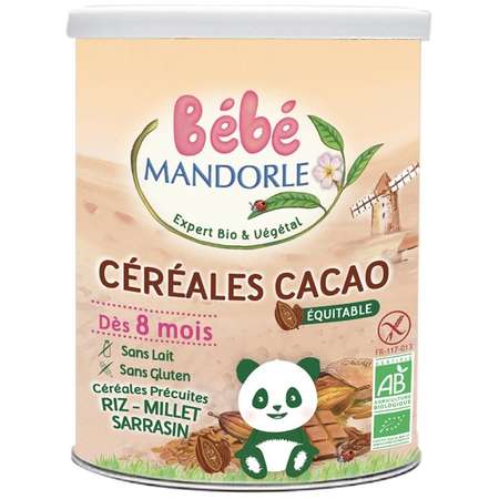 Cereale cu Cacao pentru Bebeluși - Bébé MANDORLE de la 8 luni 400 grame