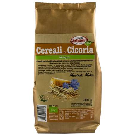 Bautura din Cereale Bio Prajite si Cicoare, 0% Cofeina Caffe Salomoni 500 grame