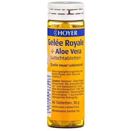 Gelee Royale + Aloe vera Tabelete masticabile , 60 tablete BIO-CORNER 30 grame