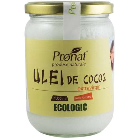 Ulei de Cocos Bio Extravirgin Pronat - Glass Pack 500 ml