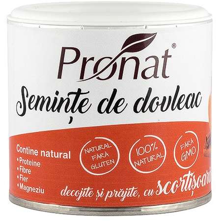 Seminte de Dovleac Decojite si Prajite cu Scortisoara Pronat - Can Pack 70 grame