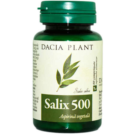 Supliment Alimentar DACIA PLANT Aspirina vegetala Salix 500 60 Comprimate