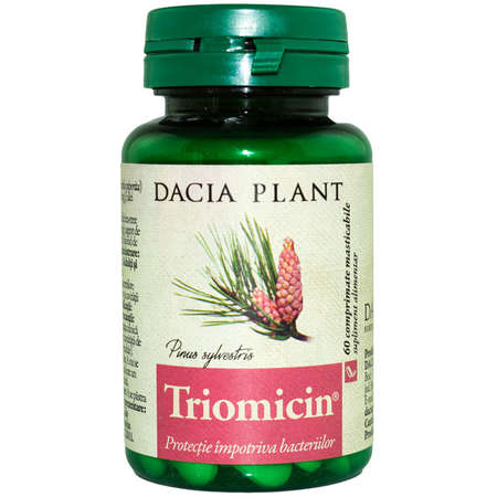 Supliment Alimentar DACIA PLANT Triomicin 60 Comprimate Masticabile