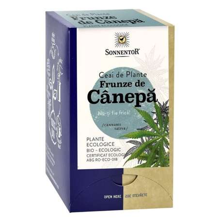 Ceai din Frunze de Canepa Eco SONNENTOR 18 Plicuri