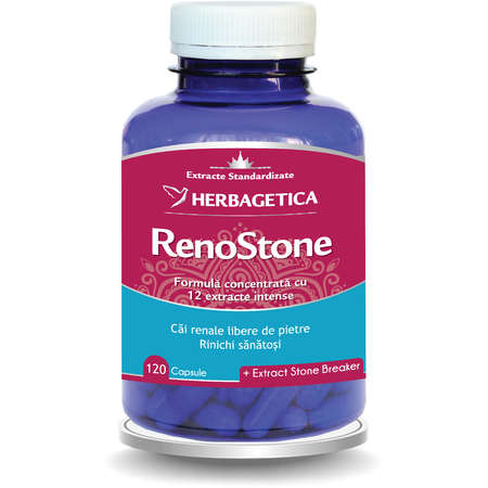Supliment Alimentar HERBAGETICA RenoStone, 120 Capsule