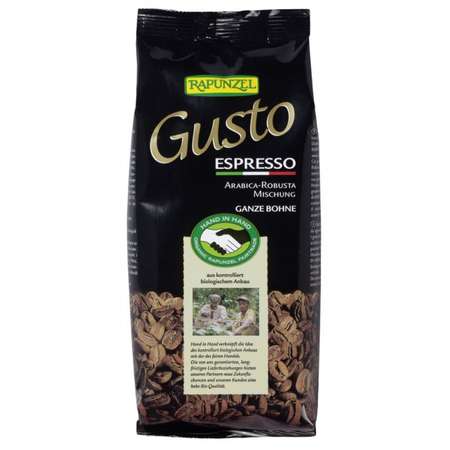 Cafea Bio Gusto Espresso Boabe Rapunzel 250 Grame