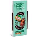 Ciocolata Amaruie cu Indulcitor Natural din Stevie SLY NUTRITIA Sweet&Safe 90 g