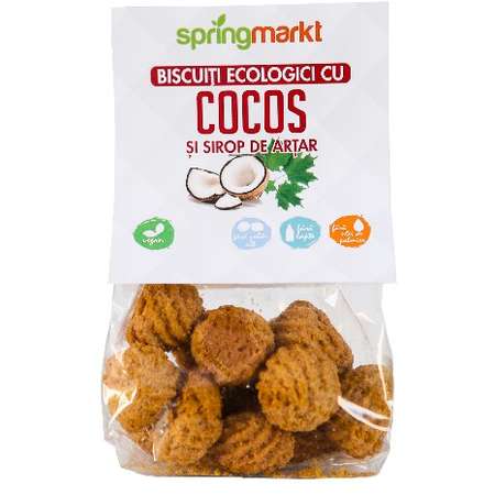 Biscuiti cu Cocos și Sirop de Arțar SPRINGMARKT 100 g