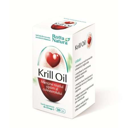 Supliment Alimentar ROTTA NATURA Krill Oil 30 Capsule