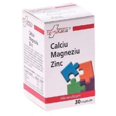 Supliment Alimentar FARMA CLASS Calciu Magneziu Zinc 30 Capsule