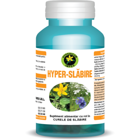 Supliment Alimentar HYPERICUM Hyper-Slabire 60 Capsule