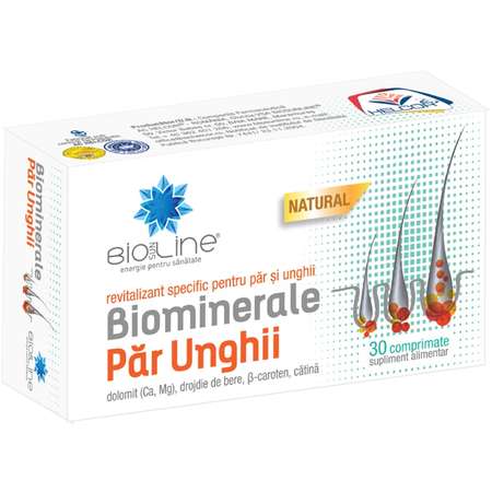 Biominerale Păr si Unghii HELCOR 30 tablete