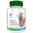 Ananas &amp; Papaya Enzymes x 100 comprimate