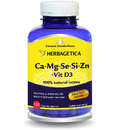 Ca+Mg+Se+Si+Zn Organice cu D3 120 Capsule