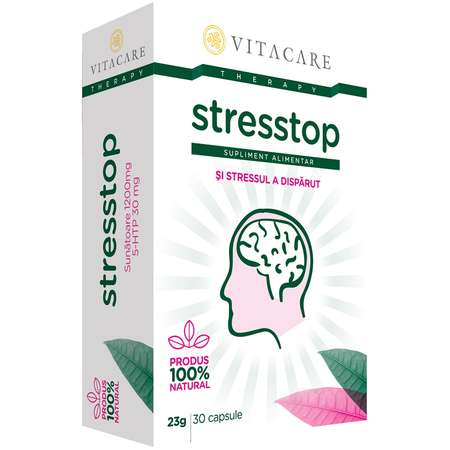 Supliment Alimentar VitaCare StresStop 30 Capsule