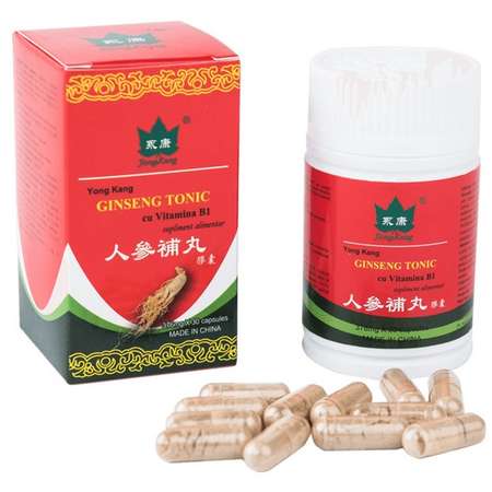 Supliment Alimentar YONG KANG Ginseng Tonic cu Vitamina B1 30 Capsule