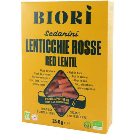 Sedanini din linte rosie Molino Andriani Bio 250g Biori